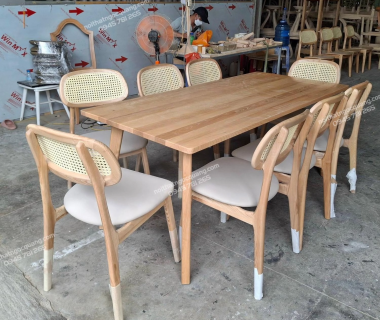 Bàn ăn ghế secco gỗ tần bì
