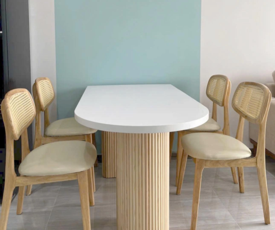 Combo bàn ăn Rustic kết hợp ghế Secco đáng mua quận 12