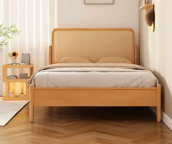 Cải tiến phòng ngủ với giường đan mây đẹp HCM