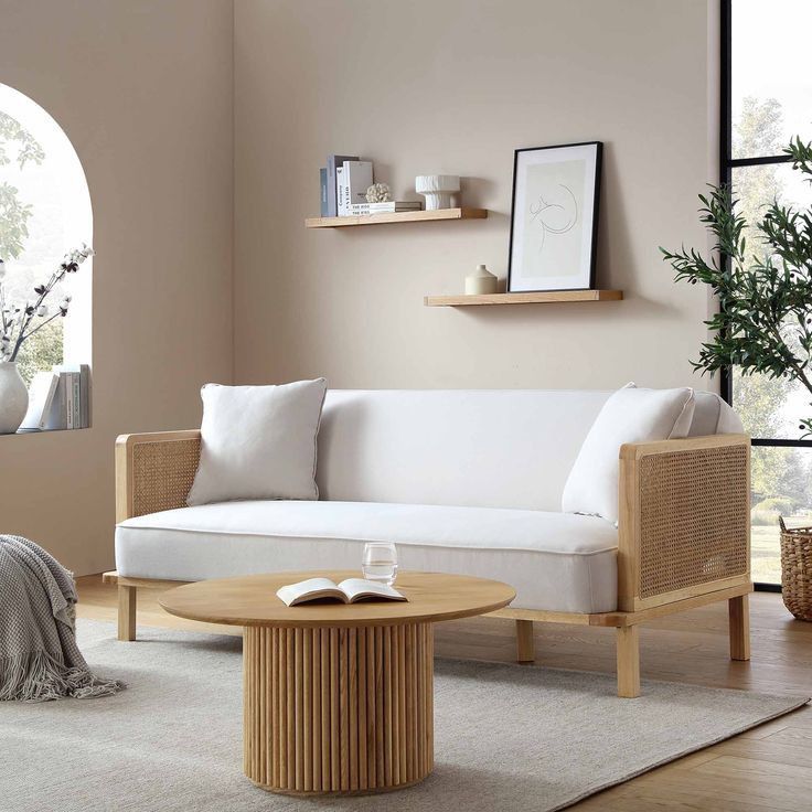 sofa phòng khách nhỏ gọn kiểu Nhật Bản