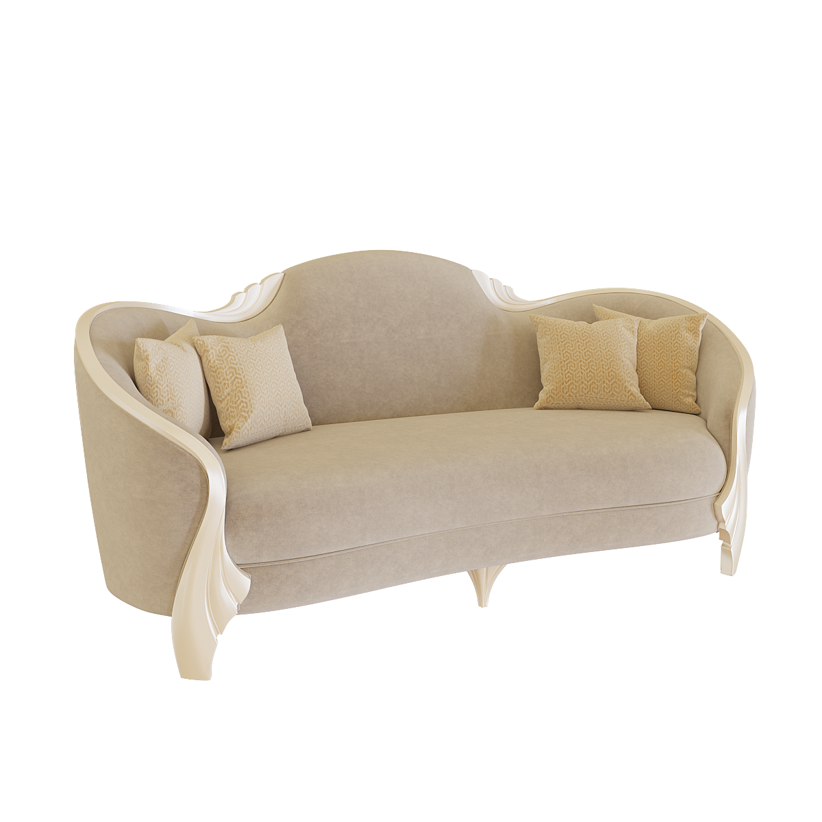 Không gian sống trở nên trang nhã hơn với sofa Quinn tone màu be sáng.