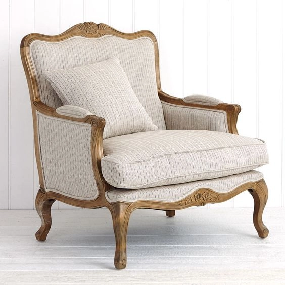 Sofa đơn gia đình tân cổ điển bọc nệm vải 