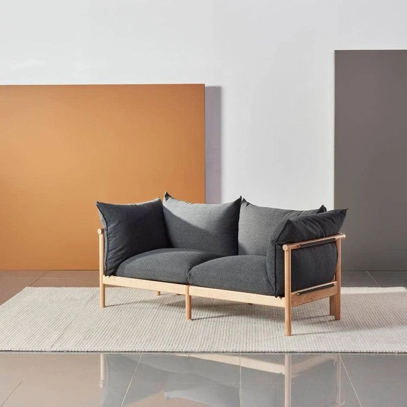 Sofa phòng khách 2 chỗ Olivia gỗ Ash 