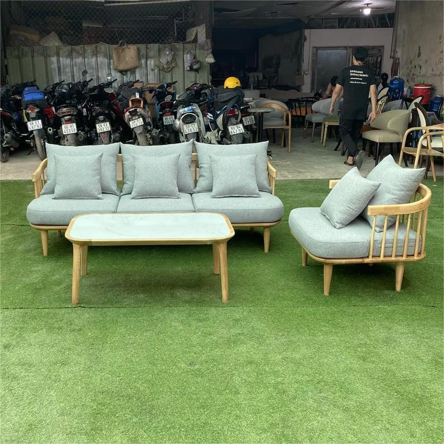 Bộ sofa phòng khách Fly gỗ Ash