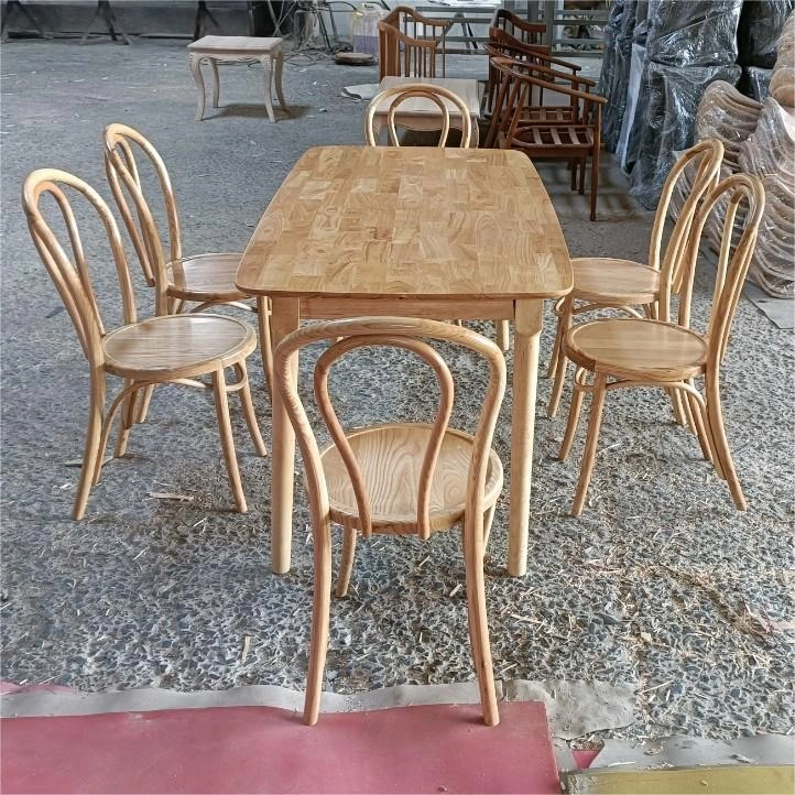 Bộ bàn ăn ghế Thonet 18 mặt gỗ