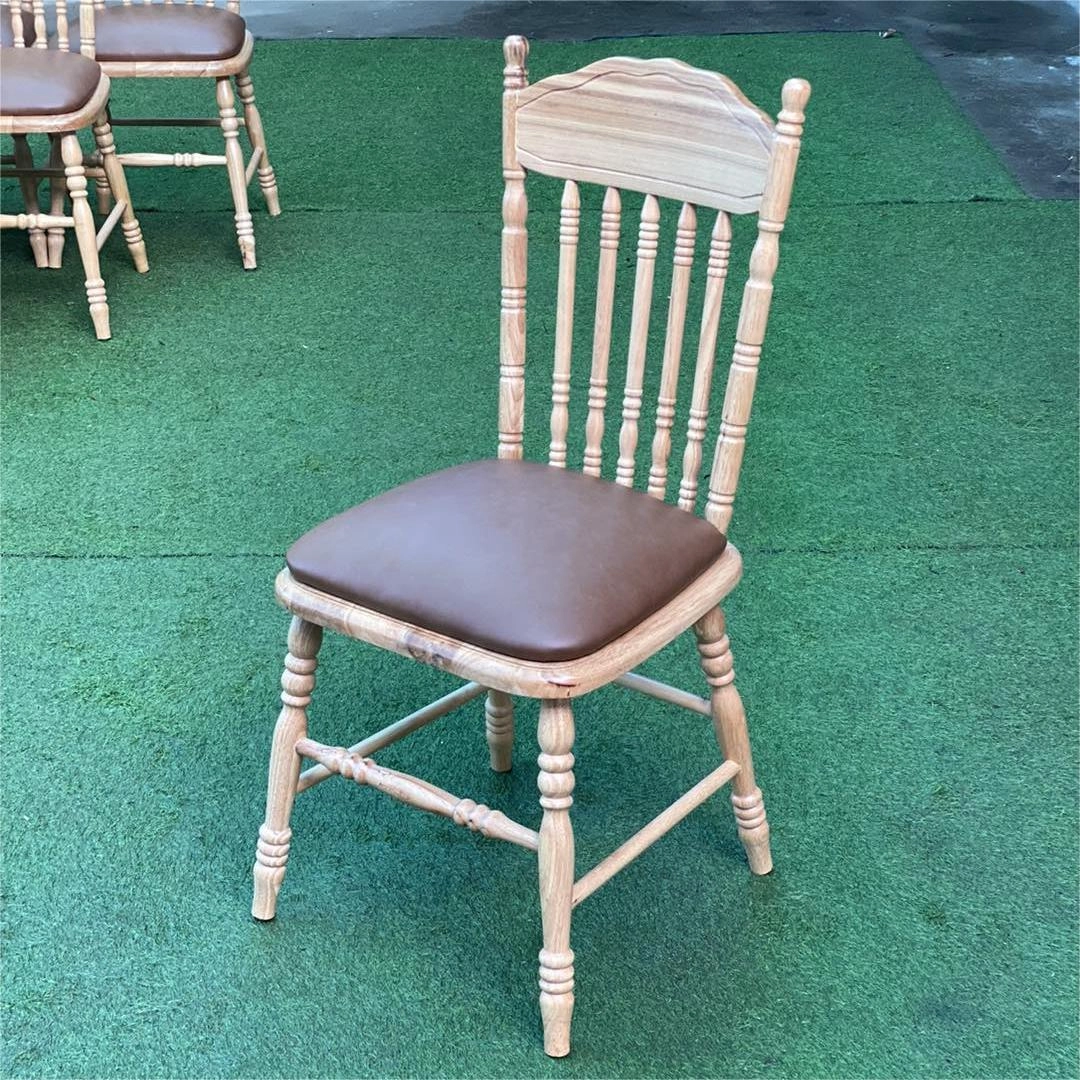 Ghế ăn Amish gỗ mặt nệm