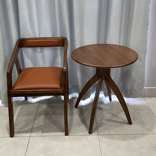Bàn cafe gỗ 4 chân cong