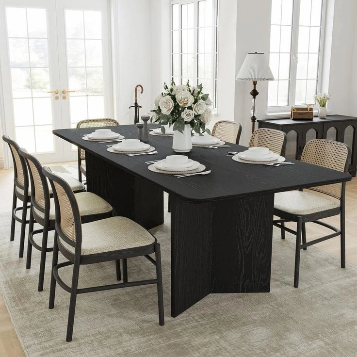 Bàn ăn wasabi kết hợp ghế Thonet