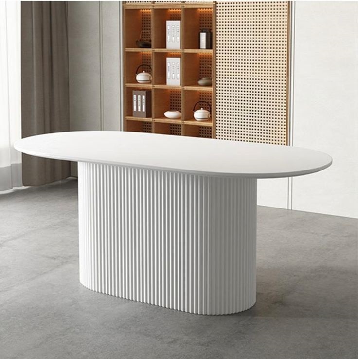 Bàn ăn Decor oval mặt đá Ceramic