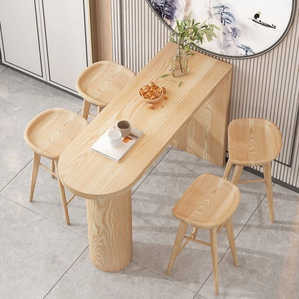 Bàn ghế ăn gỗ quầy bar