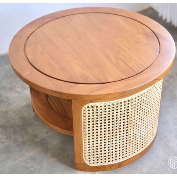Bàn trà tròn decor chân mây
