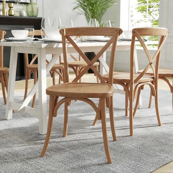 Ghế cafe Bistro mặt ván gỗ ash