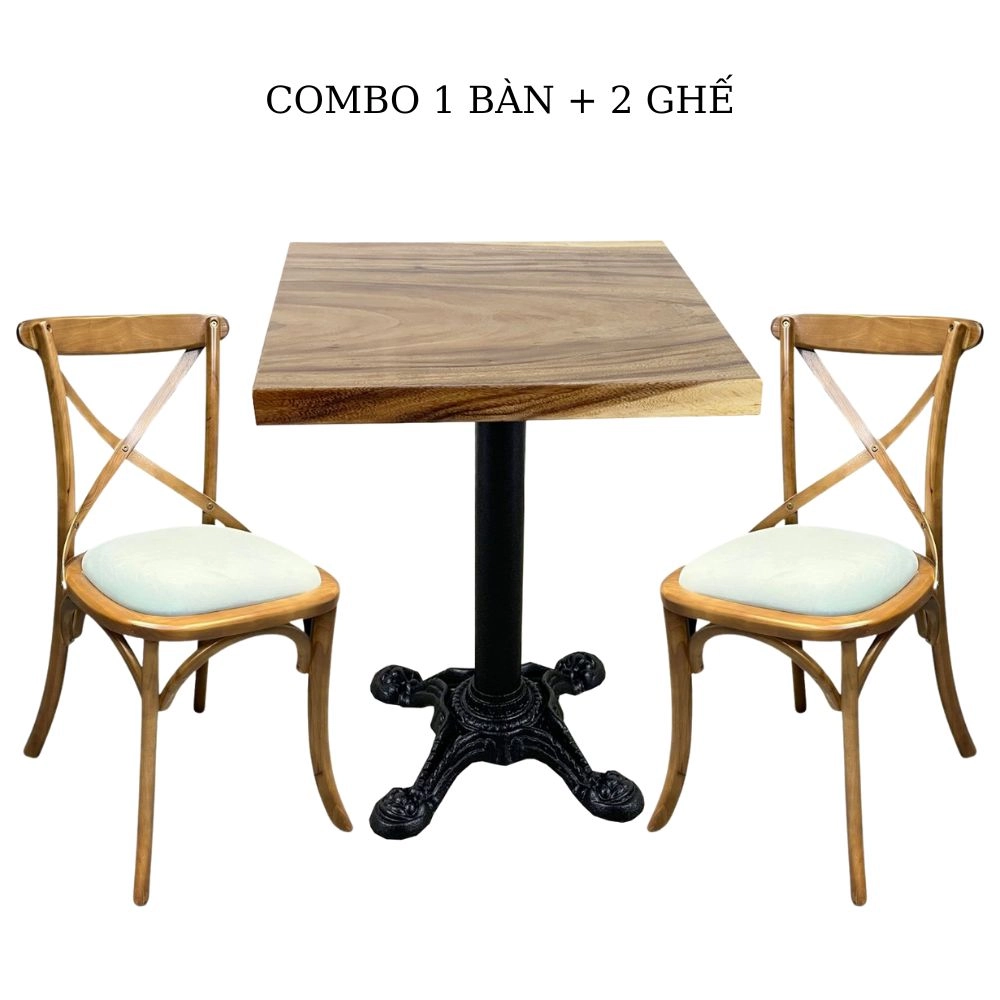 Bộ  bàn ghế cafe gỗ Bistro