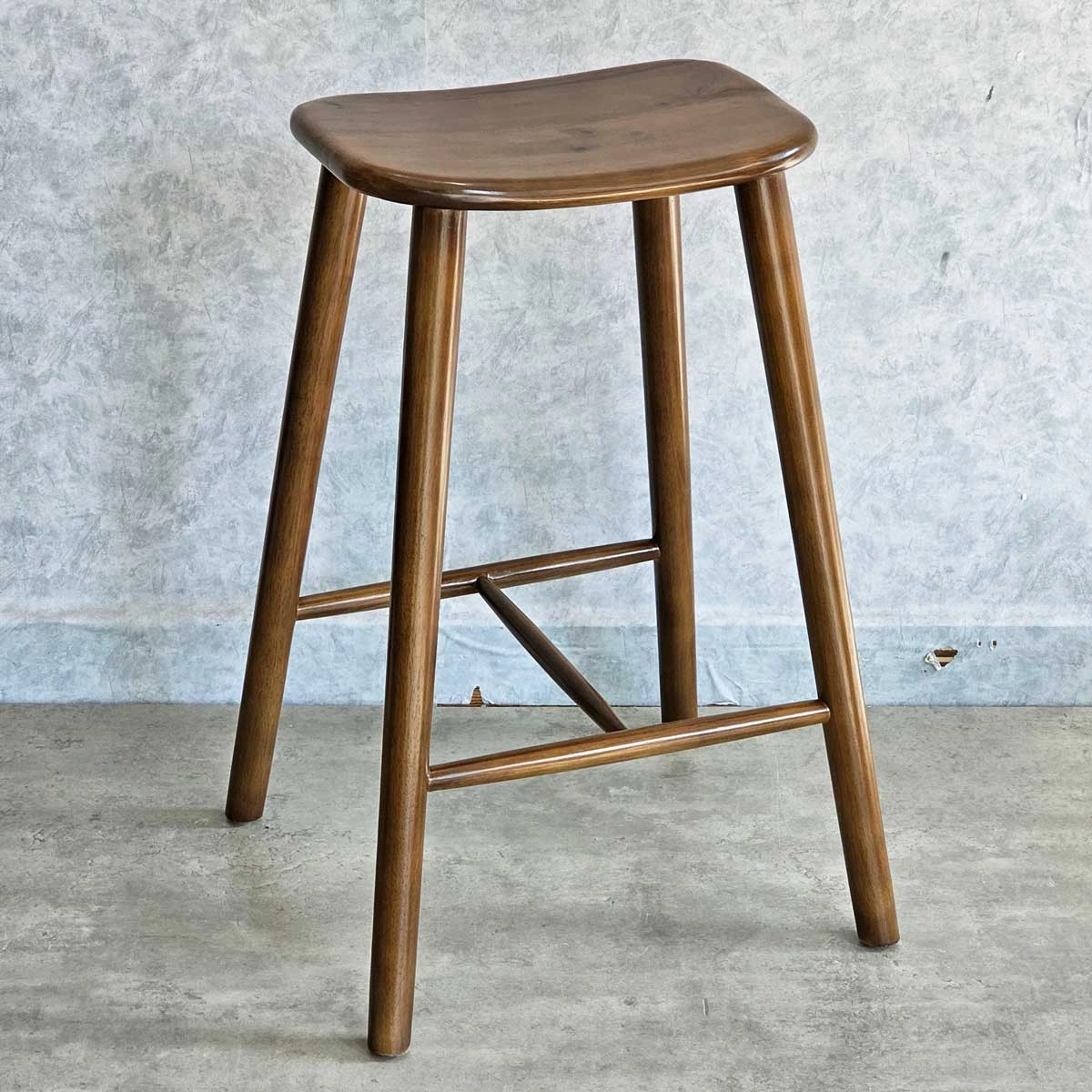 Ghế bar yên ngựa mặt gỗ