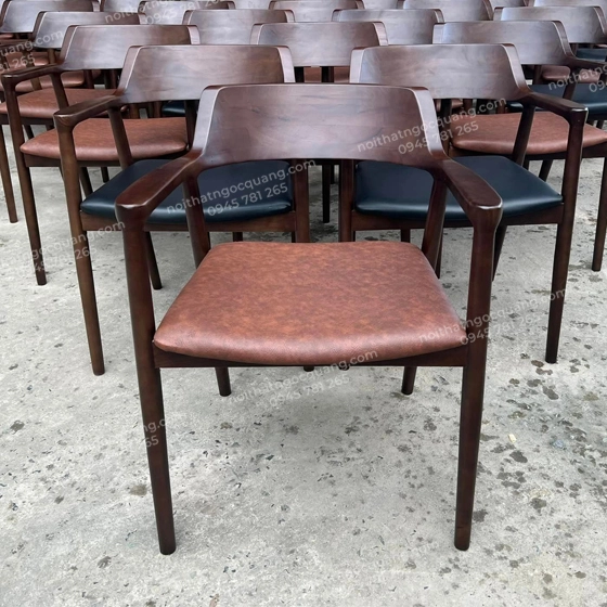 Ghế Cafe Gỗ Hiroshima Tựa Cao