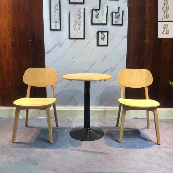 Bàn ghế cafe gỗ PLC