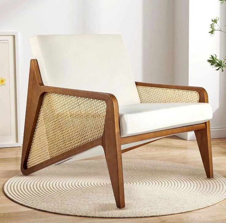 Ghế gỗ phối mây Accent Chair