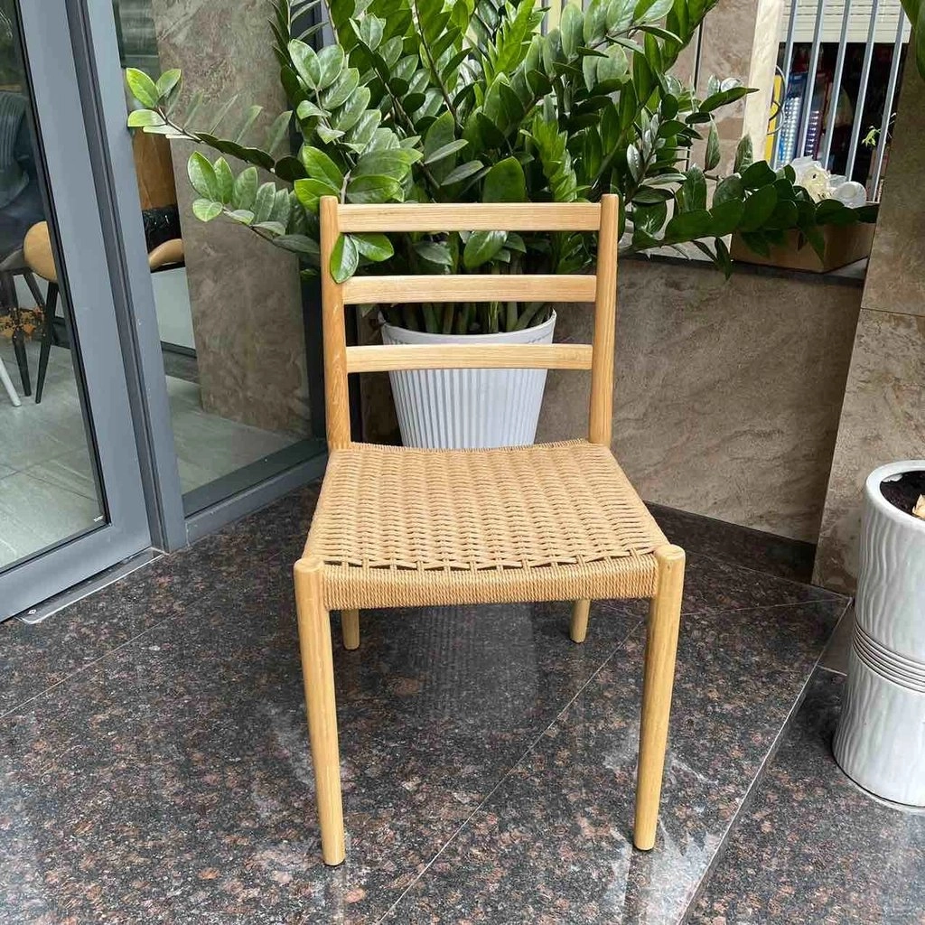 Ghế gỗ đan dây Holland gỗ sồi