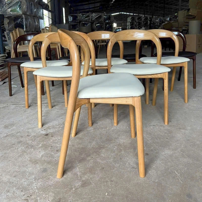 Ghế nhà hàng Neva ash không tay mặt nệm
