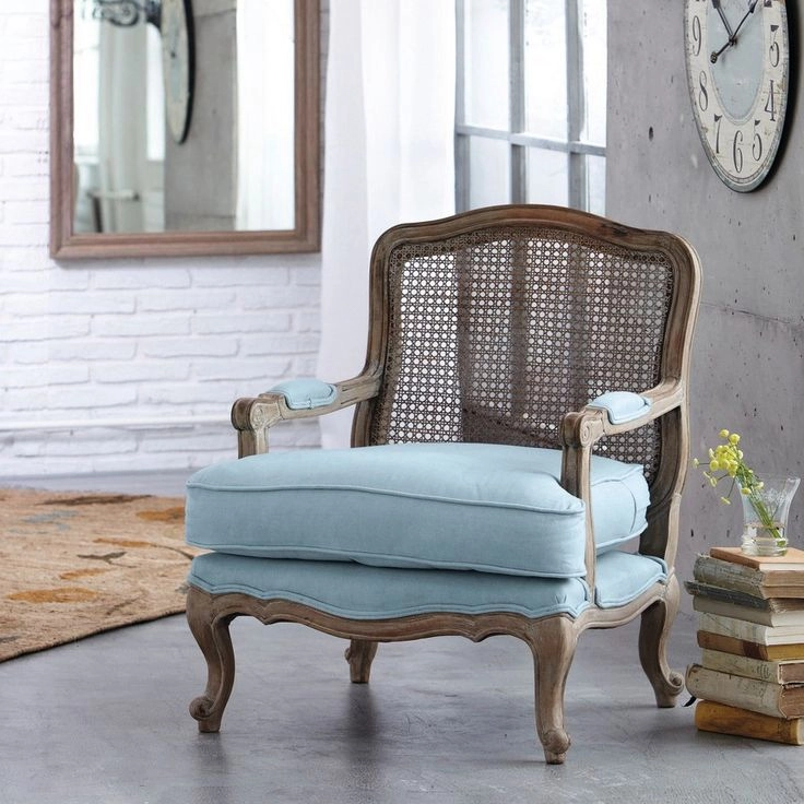 Ghế sofa đơn Louis XV tựa mây
