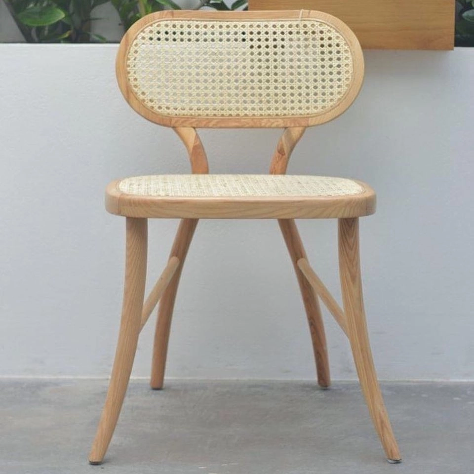 Ghế cafe Vienna Thonet mặt ngồi mây đan