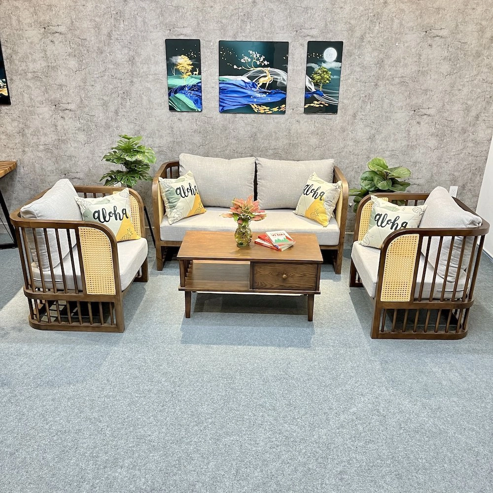 Bộ sofa mây Indochine