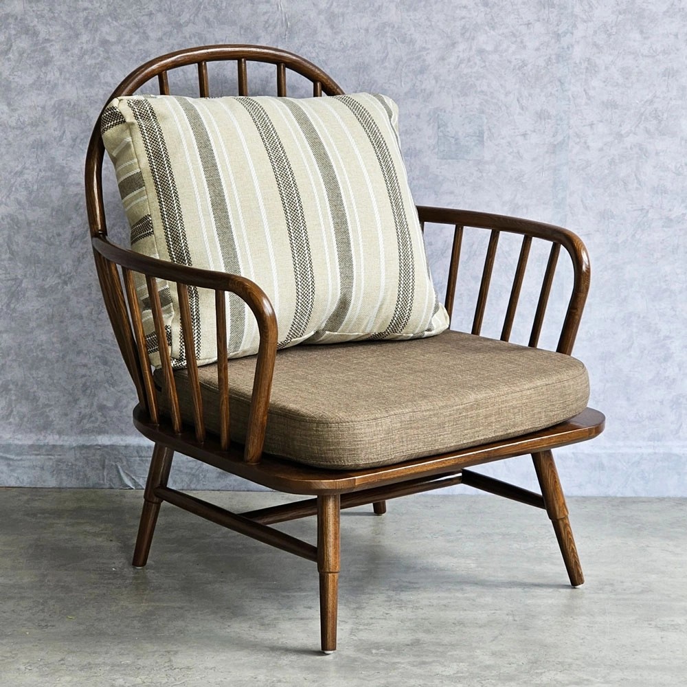 Ghế sofa phòng khách Song Trúc đơn khung gỗ Ash