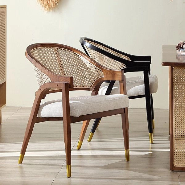 Ghế cafe cao cấp Womlay chân đồng