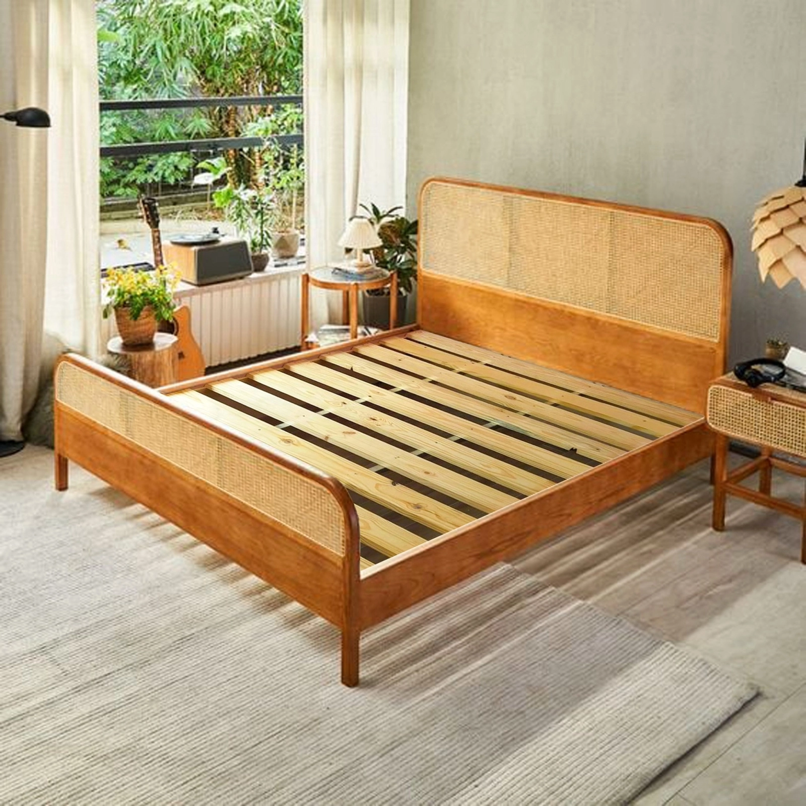 Giường ngủ gỗ tự nhiên hiện đại NG002