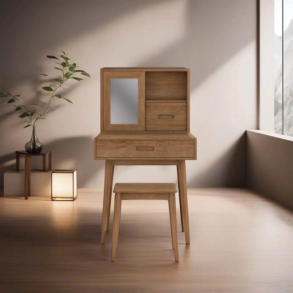 Bàn trang điểm nhỏ gọn gỗ tần bì