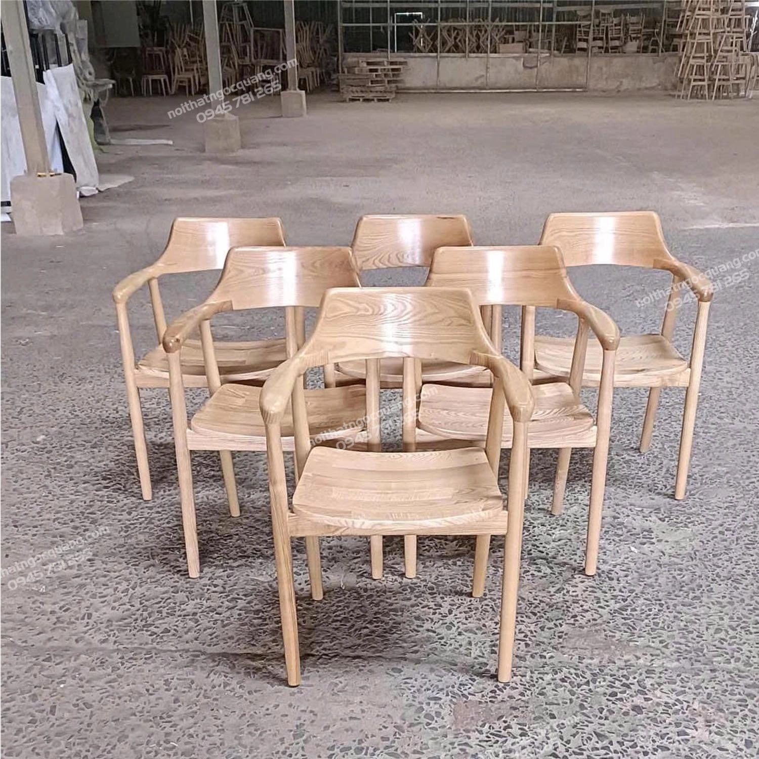 Ghế Hiroshima tựa cao mặt ván