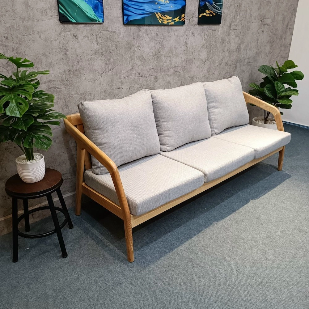Ghế sofa băng Kana gỗ Ash