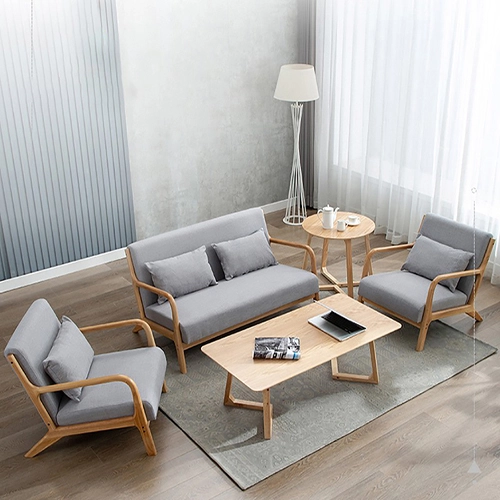 Sofa gỗ  gia đình nhỏ gọn