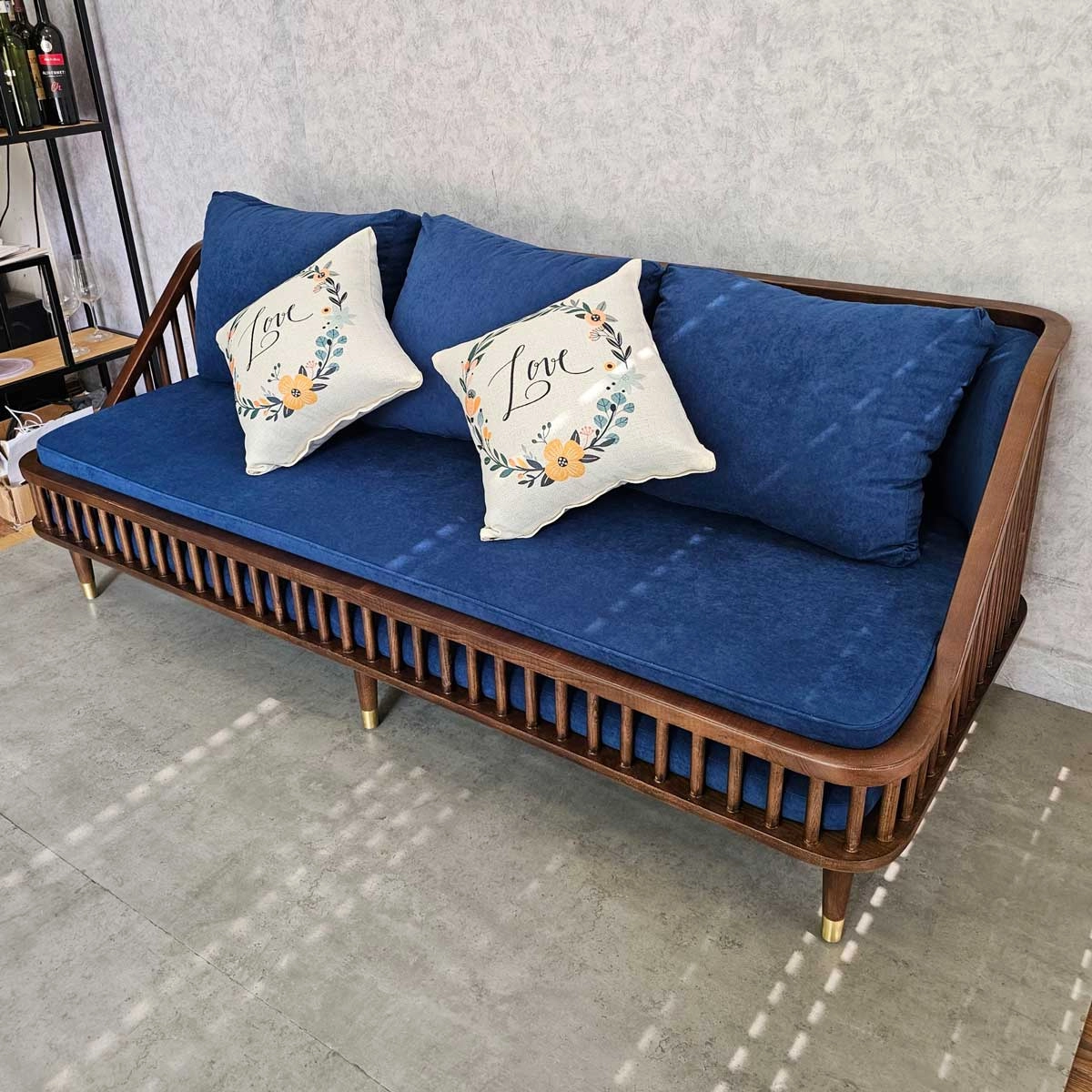 Sofa KBH băng dài 1m8 gỗ Ash