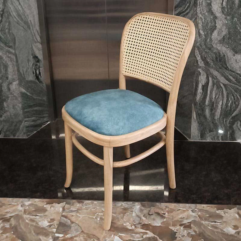 Ghế Thonet 811 mặt nệm gỗ cao su