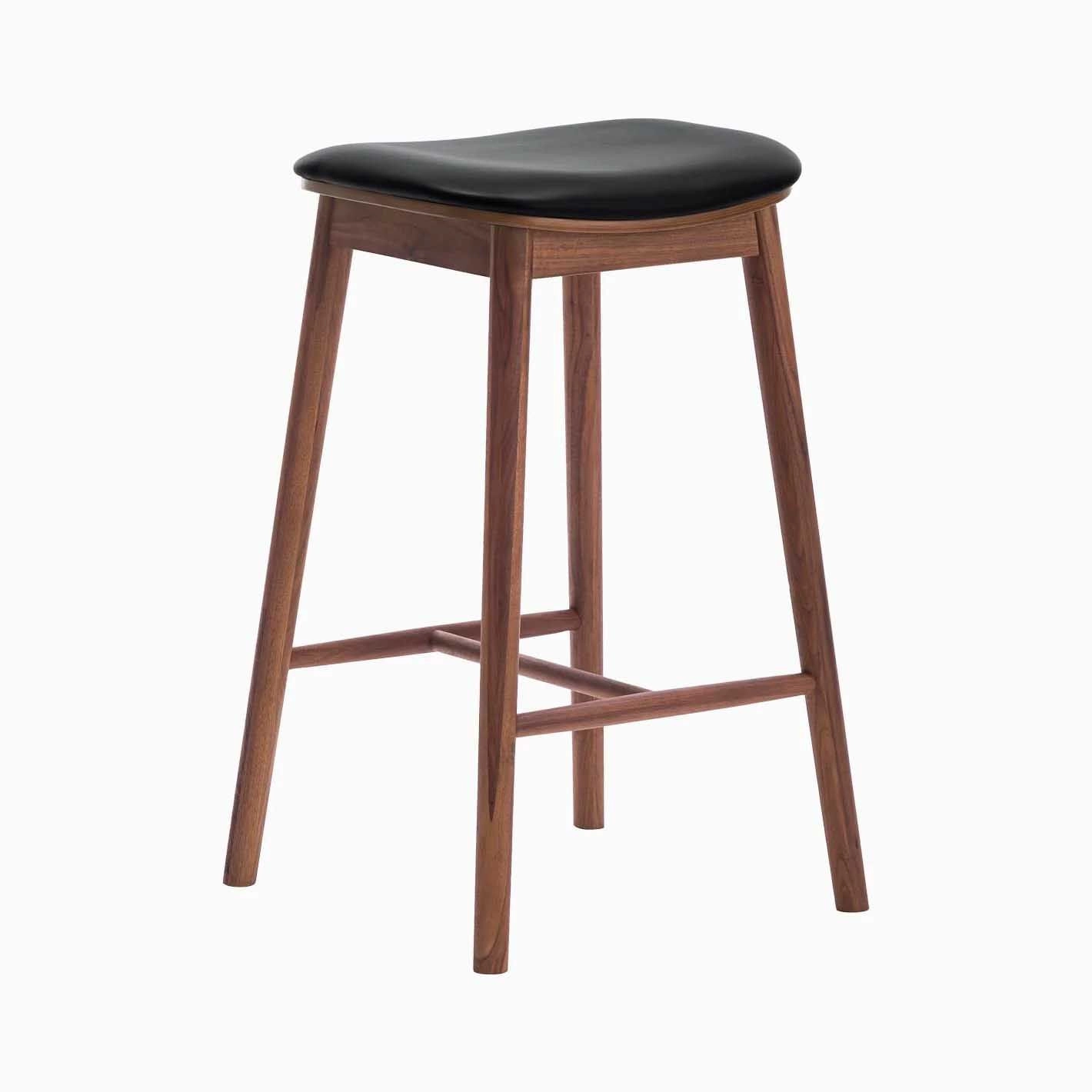 Ghế bar mặt lõm gỗ cao su