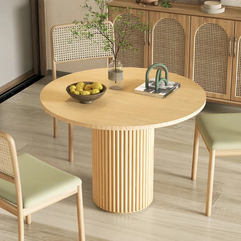 Bàn ăn Rustic mặt tròn