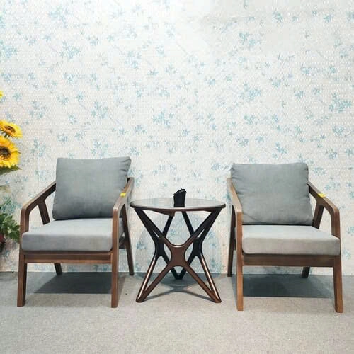 Bộ 2 ghế sofa Katana đơn và bàn trà chân sao