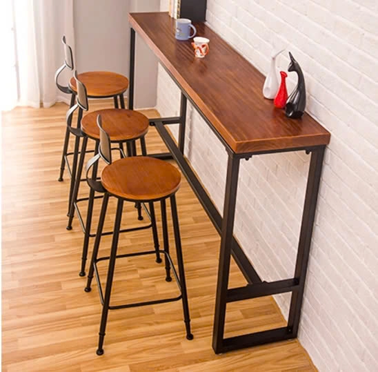 Bàn bar chân sắt chữ U