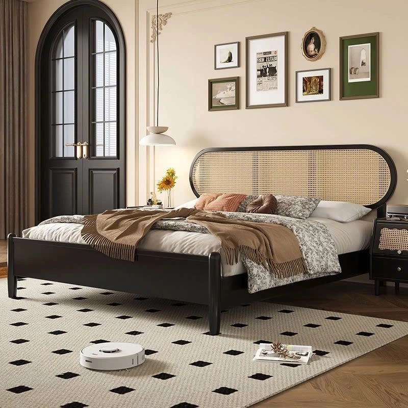 Giường ngủ đầu giường Oval đóng mây