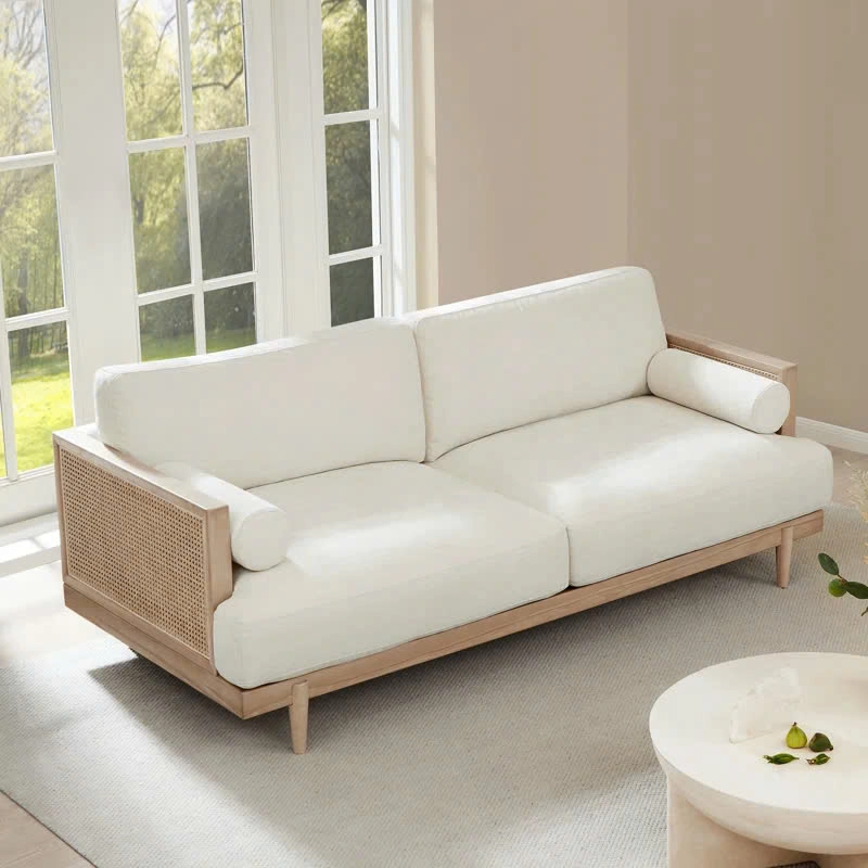 Sofa băng phòng khách Ahlea bọc nệm vải