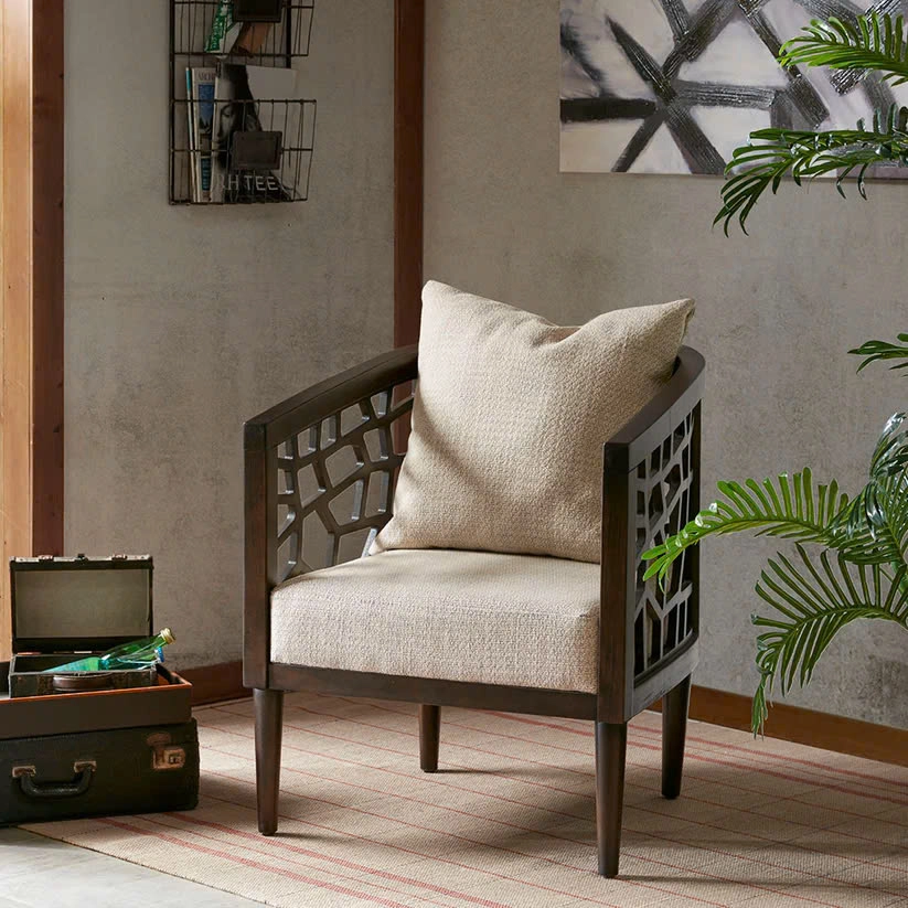 Sofa đơn phòng khách Polyester nệm vải