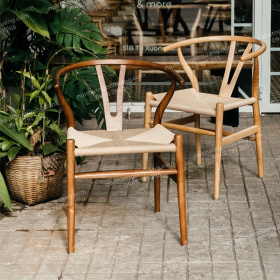 Ghế gỗ đan dây Wishbone